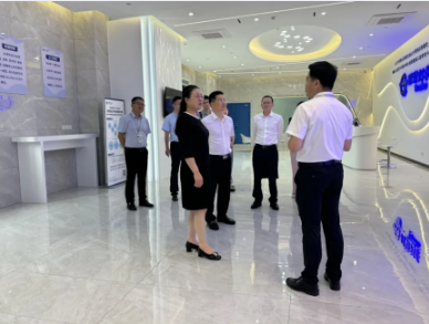 Wang Dan, Party Secretary and Director of Wenzhou Municipal Administration for Market Regulation, led a team to Baino Chuangrui (Wenzhou) for the "Three Services" activity (serving enterprises, the public and primary-level communities).